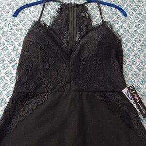 J For Justify Lacy Black cocktail dress (Medium)